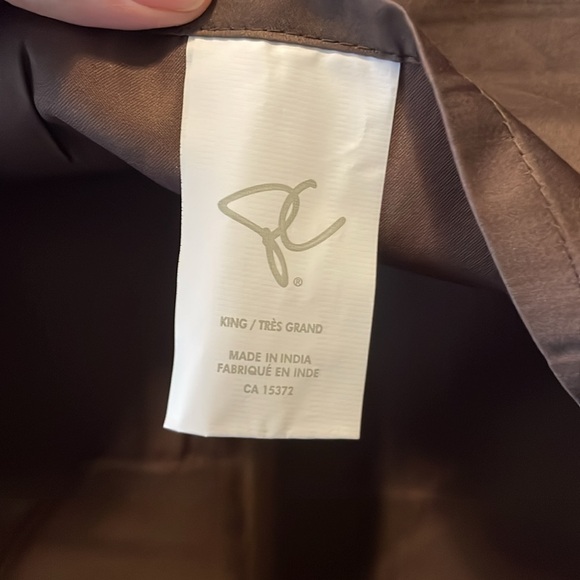 (2) President Choice Pillow Case Matching Chocolate Brown 100% Cotton Decorative - Picture 8 of 9